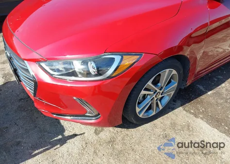 2017 Hyundai Elantra Limited from USA, damaged, VIN KMHD84LF7HU176612